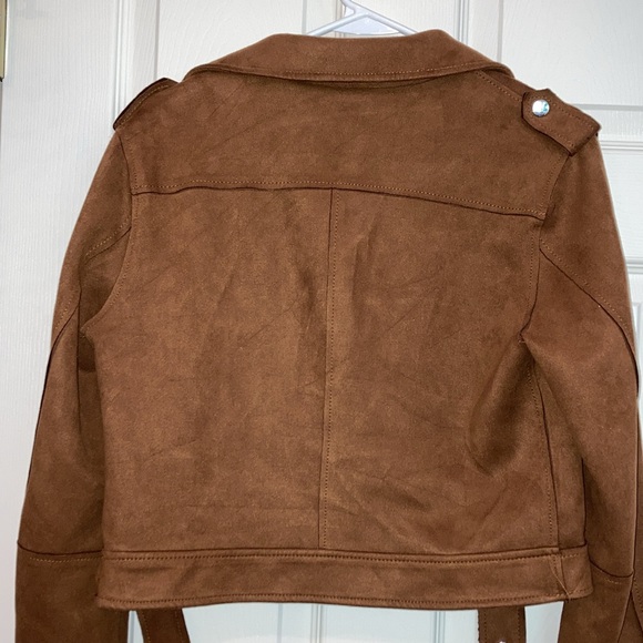 Stradivarius Faux Suede Brown Jacket - Like new condition! - Picture 5 of 5